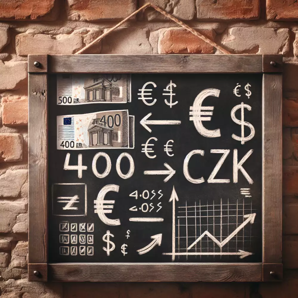 400 eur to czk